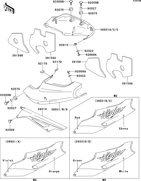 Side covers/chain cover(zx900-b3)