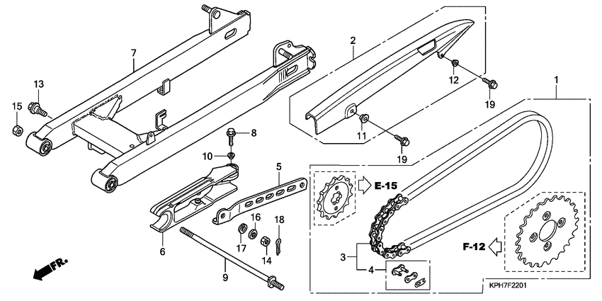 Swingarm/chain case