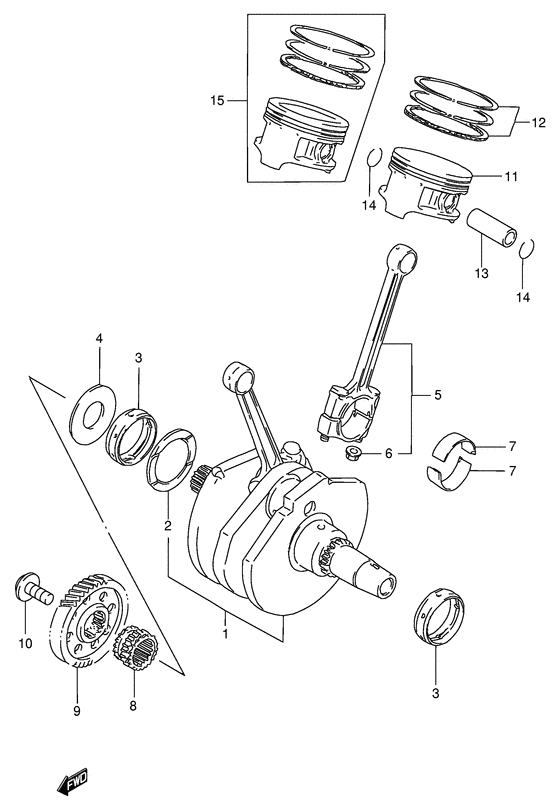 VS600 Вал коленчатый