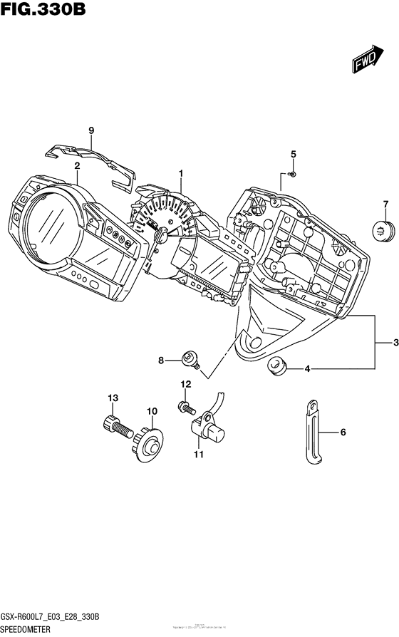 Speedometer (Gsx-R600L7 E28)