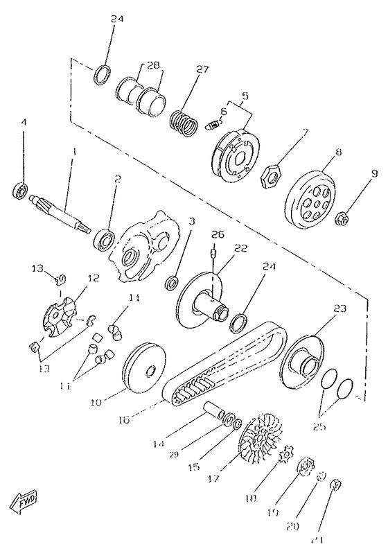 CW50RSP Сцепление