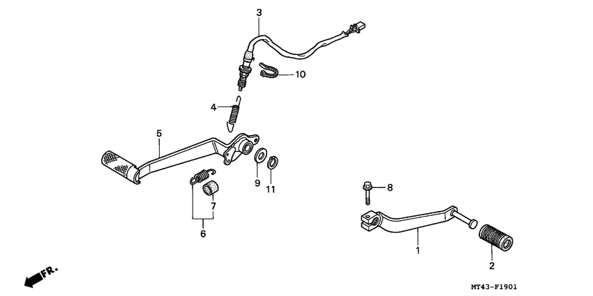 Brake pedal assy