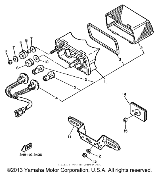 FZR600WC Фонарь
