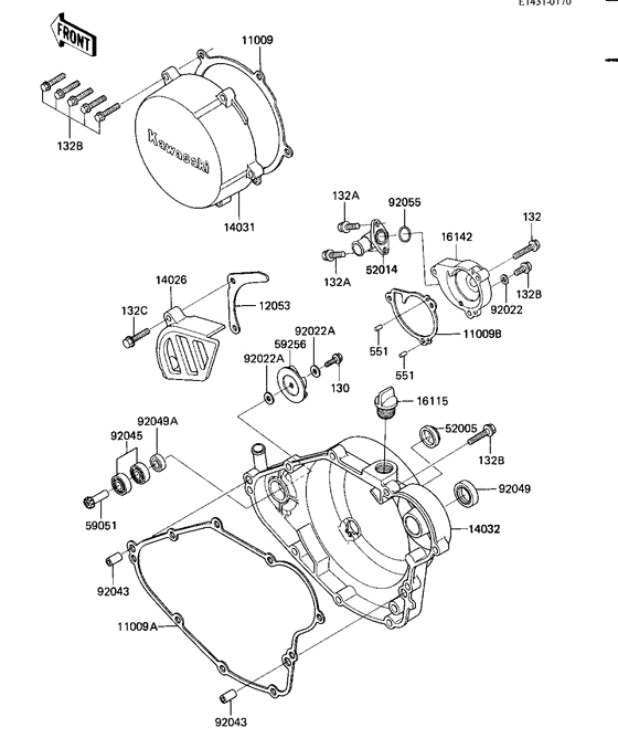 Engine covers/water pump
