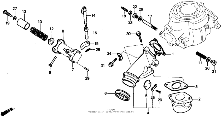 Exhaust manifold 85