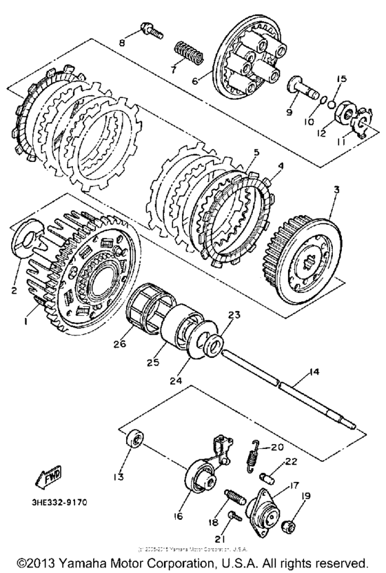 FZR600WC Сцепление