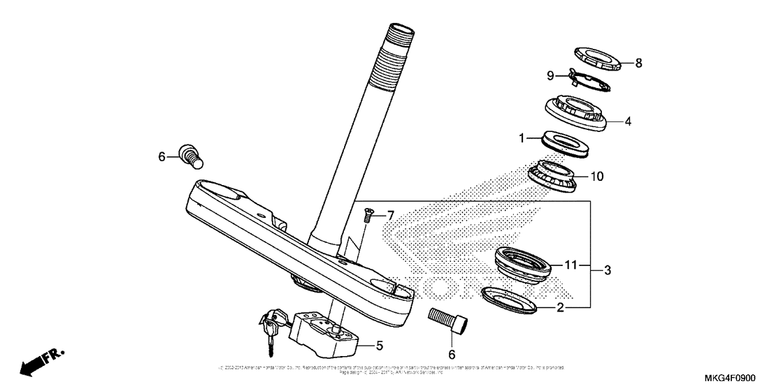 CMX500 (ABS) Траверса нижняя
