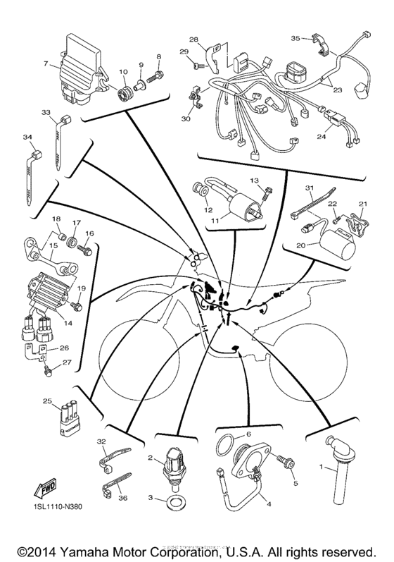 YZ450FEW Электрика
