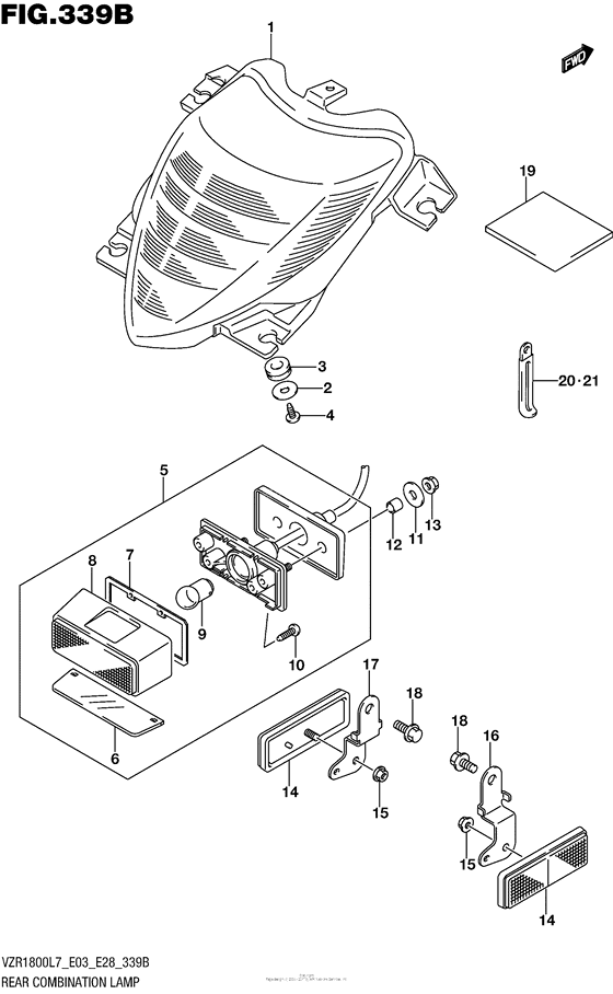 Rear Combination Lamp (Vzr1800Bzl7 E03)