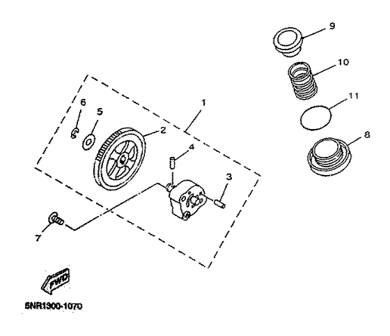 YP125D Масляный насос