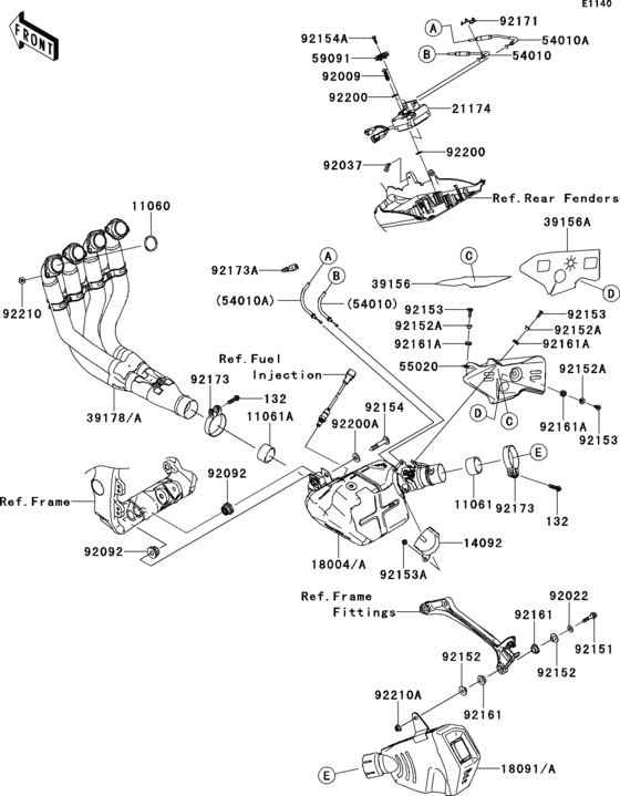 ZX1000 Глушитель