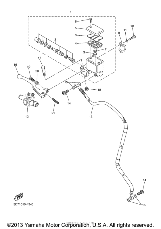 WR25RXCL Главный тормозной цилиндр