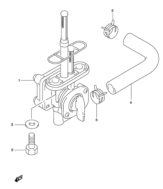 GZ250 Топливный кран