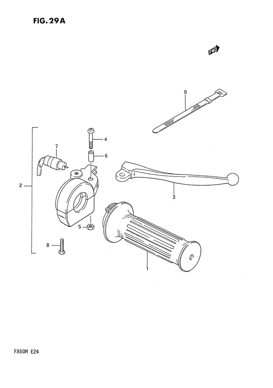 Right handle switch