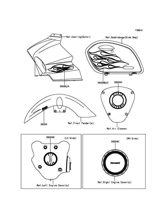 VN1700 Decals(Orange)