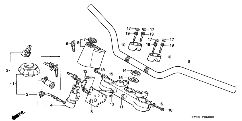 Handle pipe/top bridge