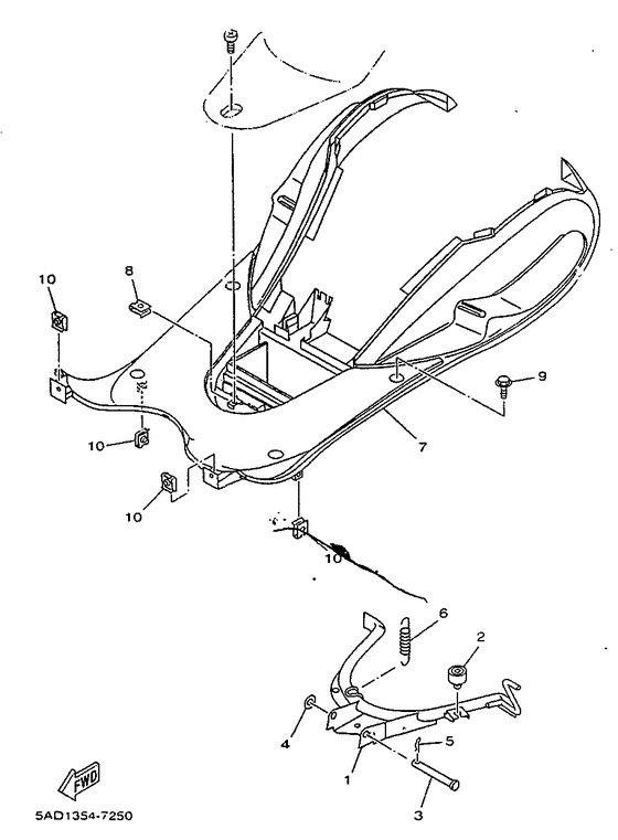 YN50R Stand. footrest