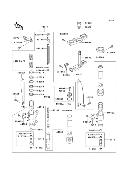 Front fork(1/2)