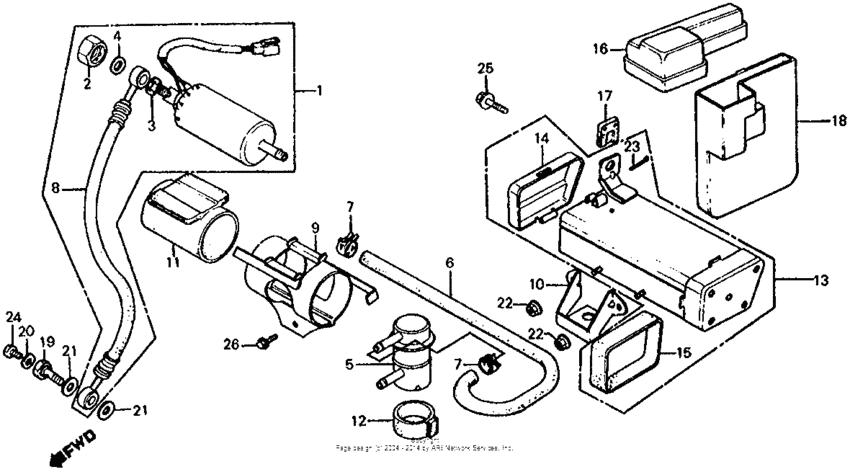 Fuel pump + tool box