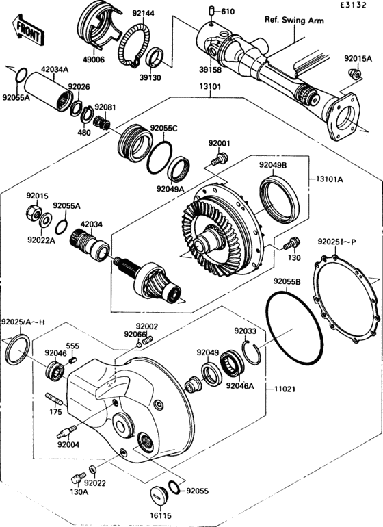 Drive shaft/final gear(1/2)