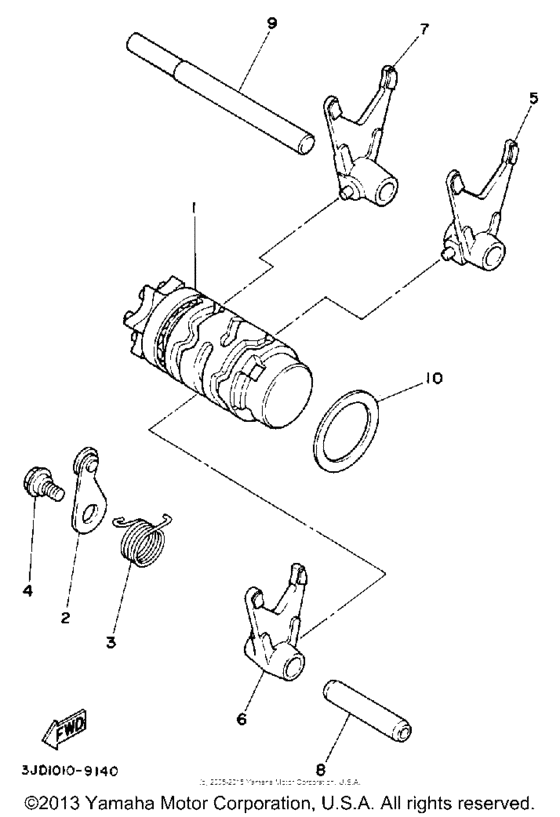 Shift cam - fork