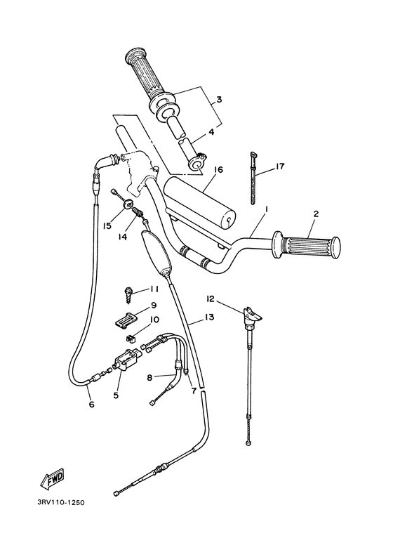 Steering handle & cable