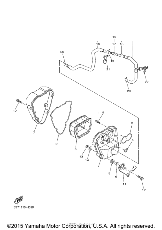 XVS950A Впускная система