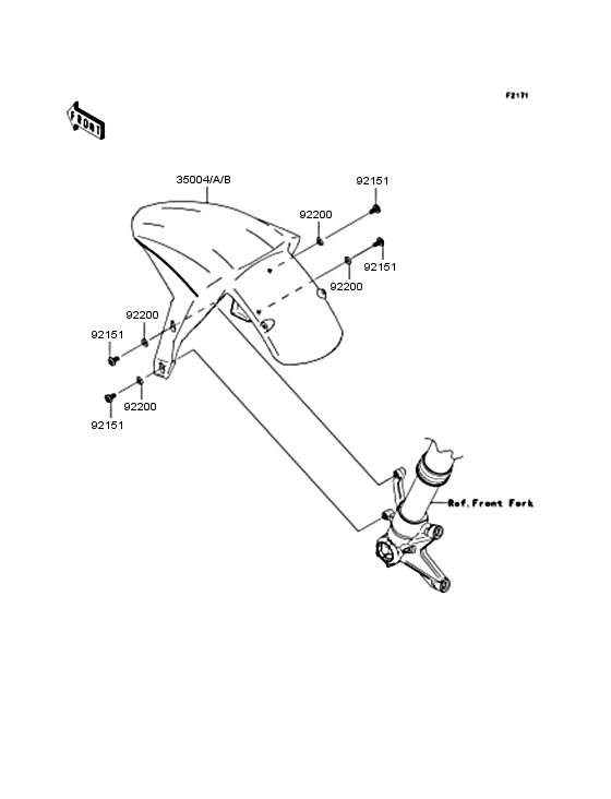 ZX1000 Переднее крыло
