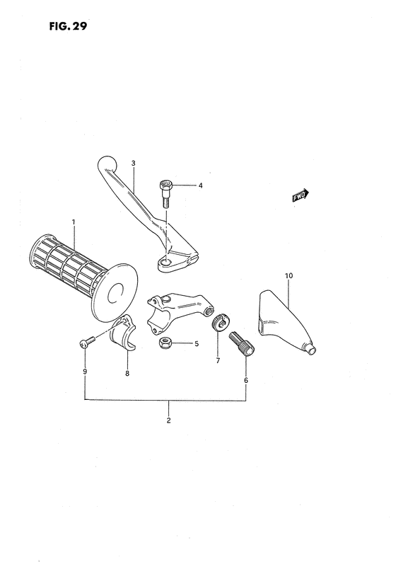 Left handle grip