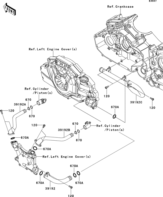  Патрубки охлаждения