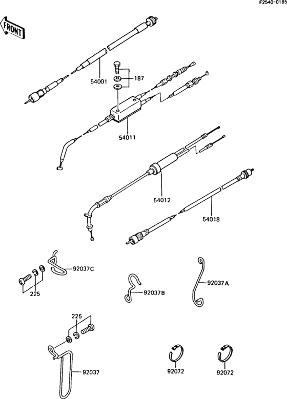AR125S Тросы управления
