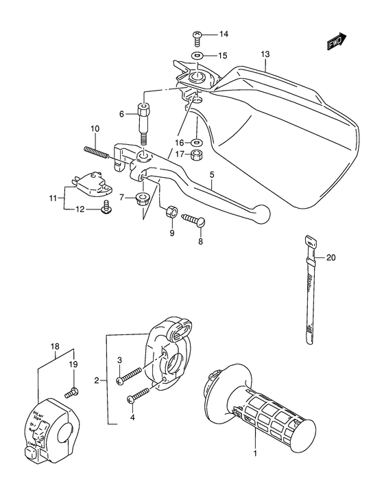 Right handle switch