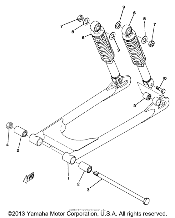 Rear arm-rear cushion