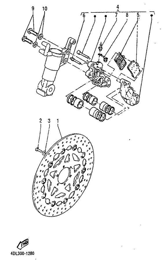 Front brake. caliper