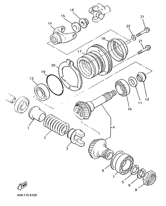 XVZ1300A Промежуточный ведущий вал