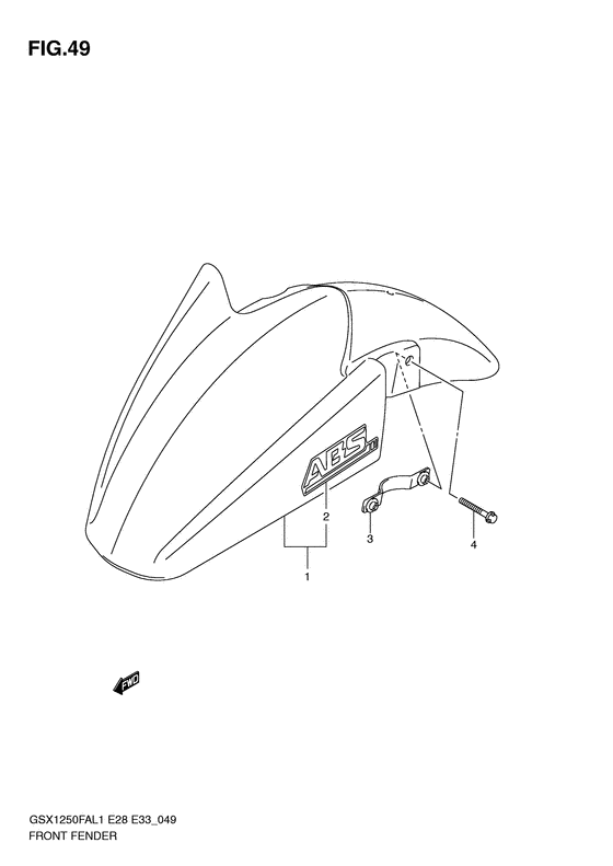 GSX1250 (ABS) Переднее крыло
