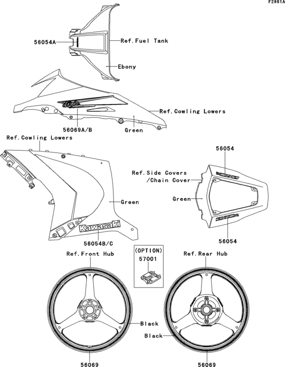 ZX1000 Decals(green)(jbf)