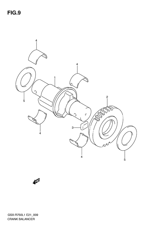 GSX-R750 Балансир кривошипа