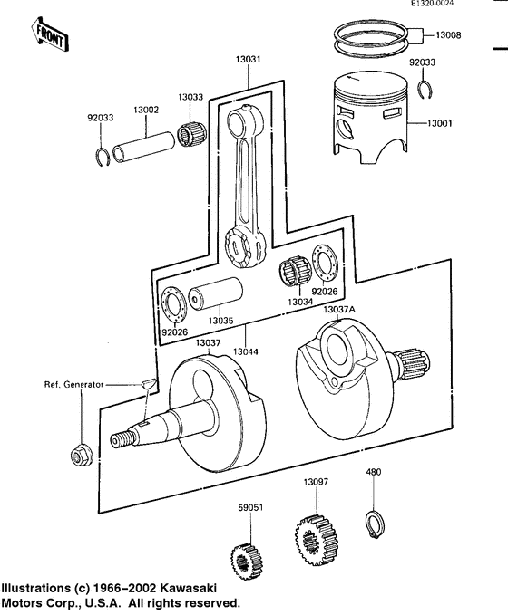 Crankshaft/piston