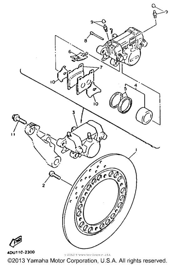Задний суппорт