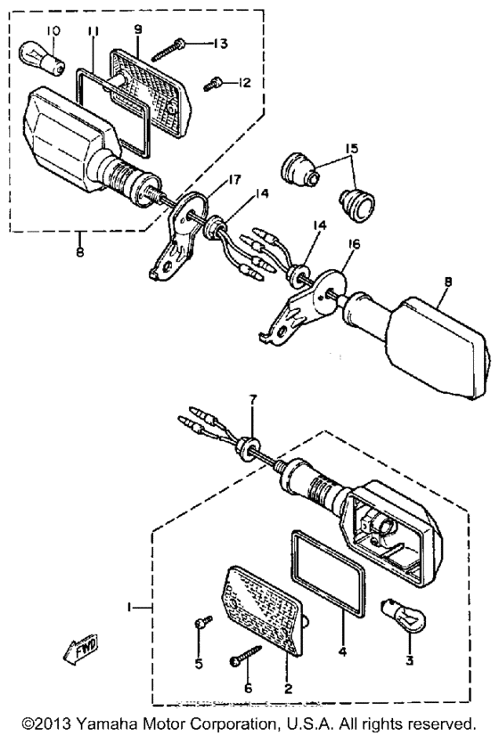 XT600L Поворотники