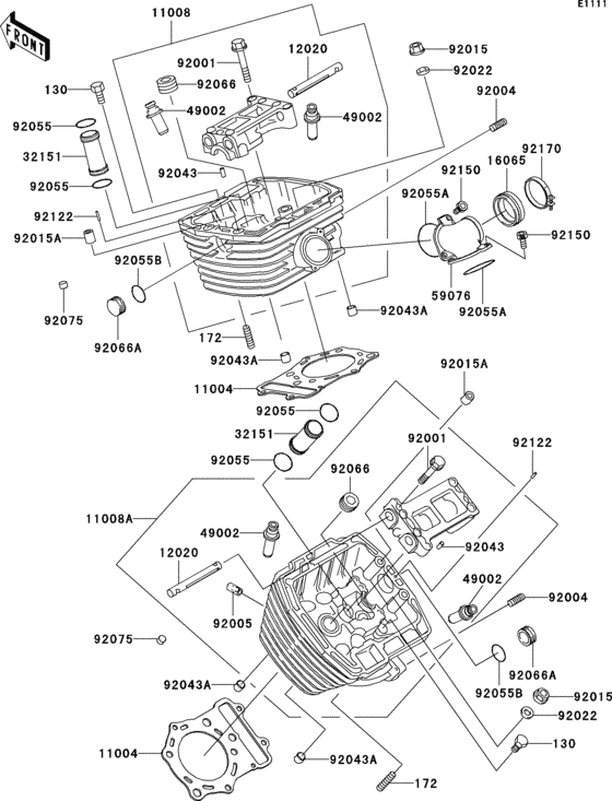 VN800 Головка цилиндров
