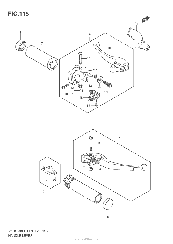 VZR1800Z Handle Lever (Vzr1800L4 E33)