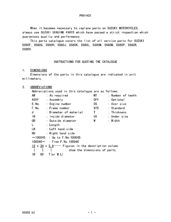 DS80 Catalog preface