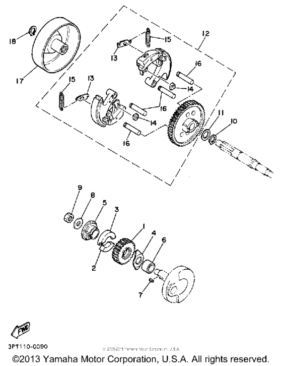 PW50B Сцепление