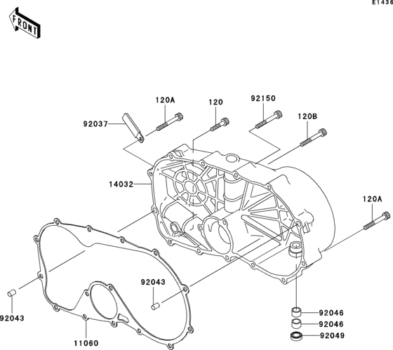 VN800 Крышки двигателя правые