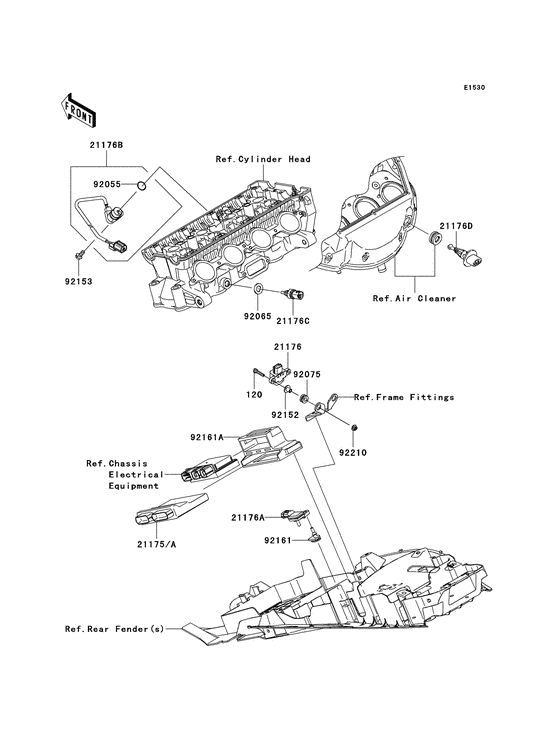 ZX1000 Система впрыскивания топлива
