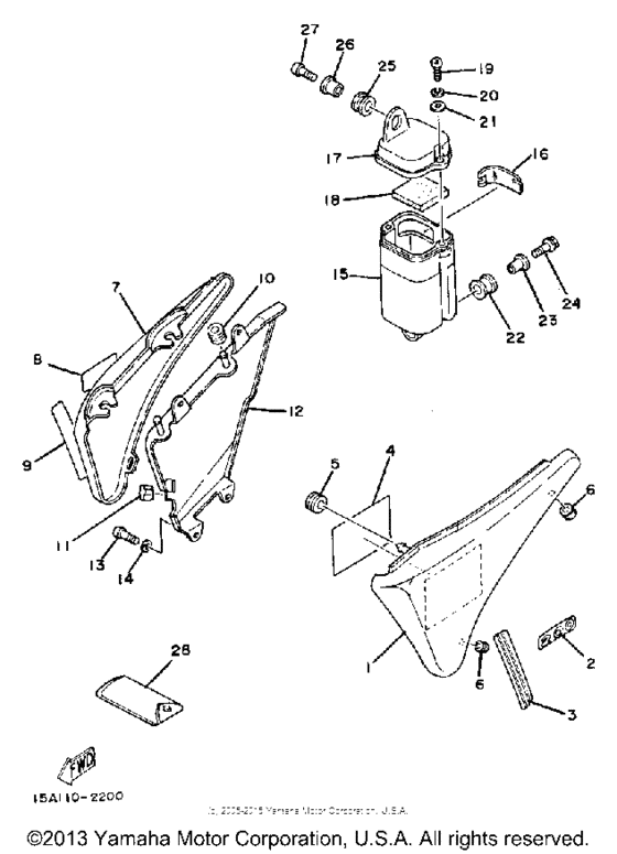 XT200J Side cover tool