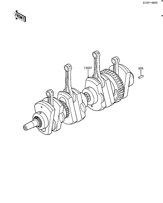 KZ1100 Вал коленчатый