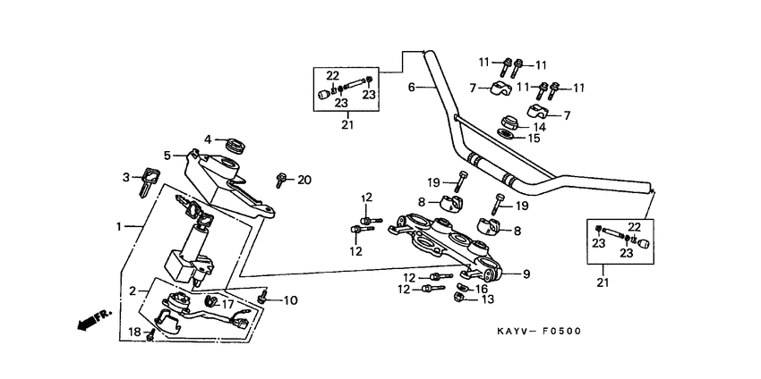 Handle pipe/top bridge